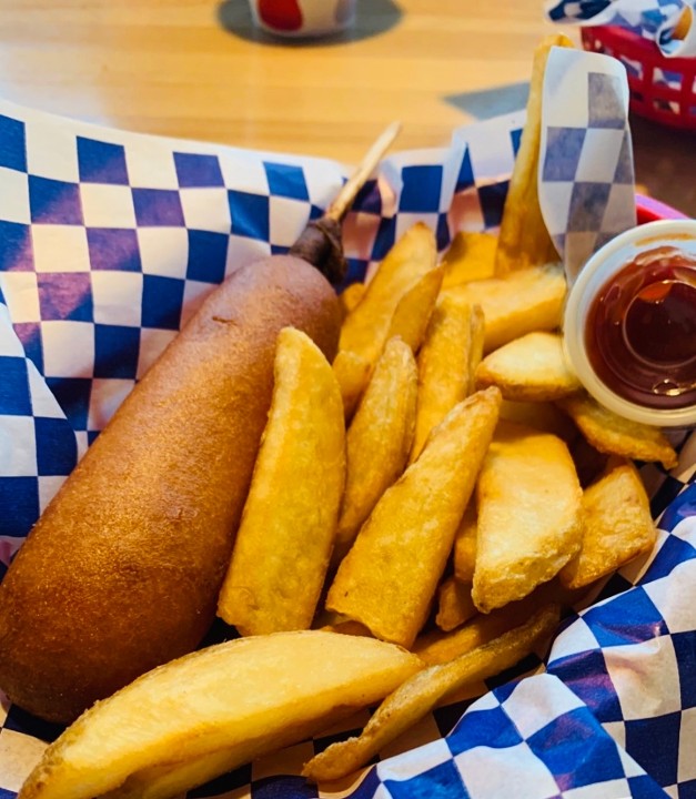 CORN DOG & FRIES