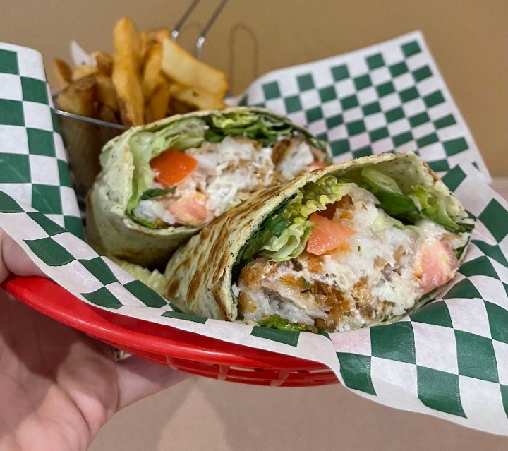 Captain Nemo's Beer Battered Cod Wrap