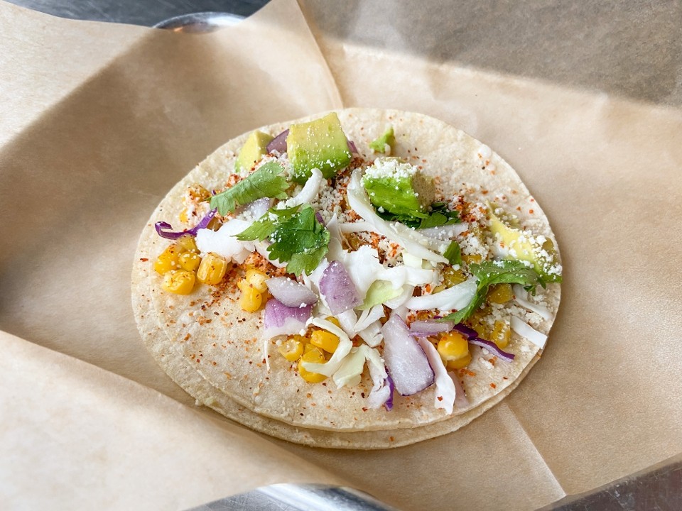 Vegan Esquites + Veggie Taco