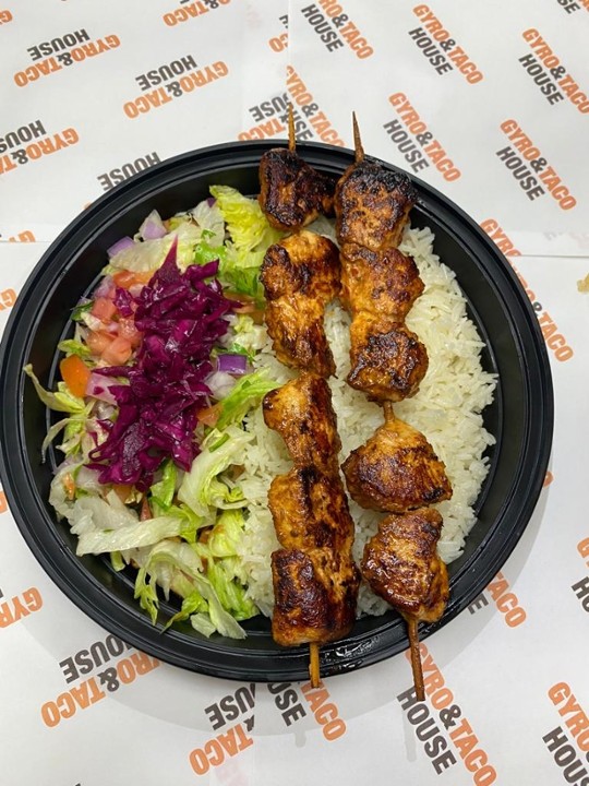 Chicken Souvlaki Platter