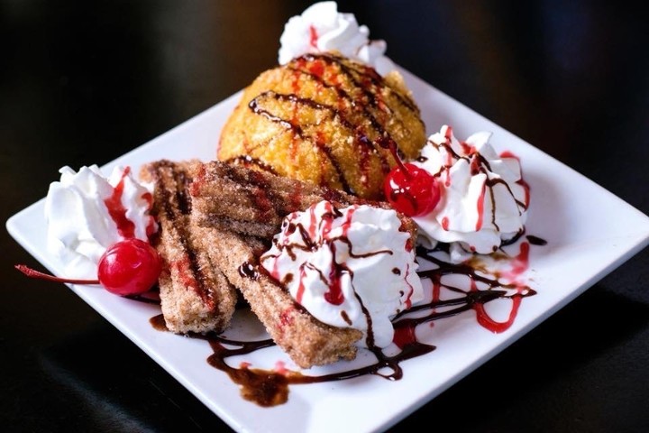 Nieve Frita con Churros