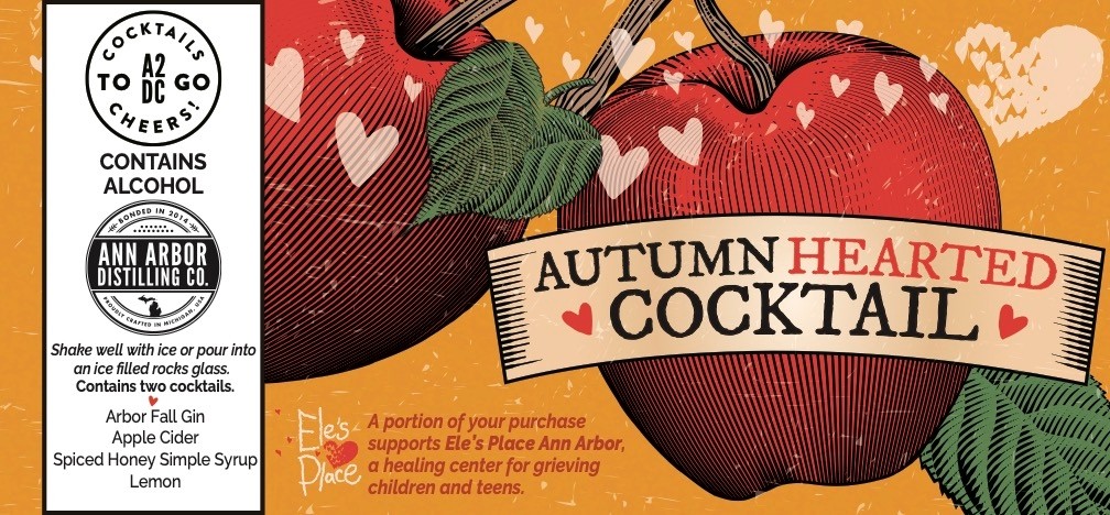 Autumn Hearted Cocktail 4pk 12oz cans (benefitting Ele's Place Ann Arbor)