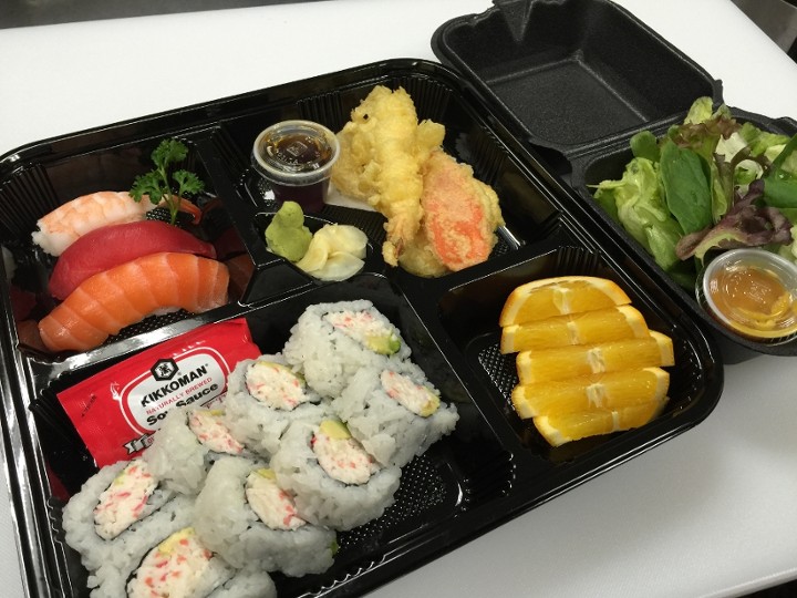 Bento 3: 3pcs Sushi and 8 Cali