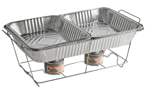 Chafers, Chafing heat fuel and Serving Utensils