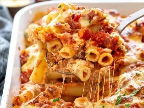 Baked Ziti w/Chicken Parmigiana