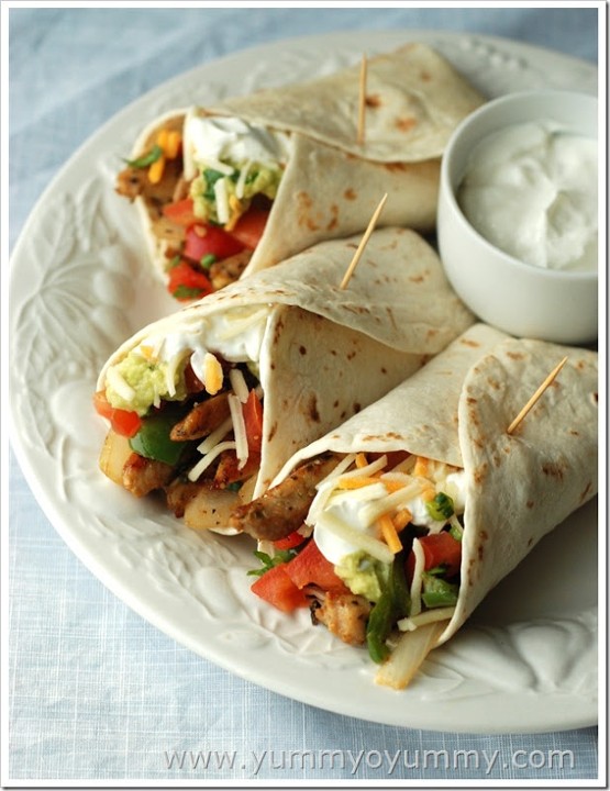 *  Chicken Fajita Wrap