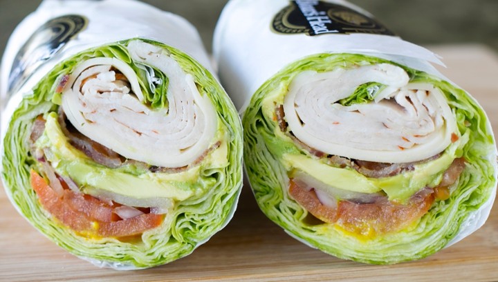 Roasted Turkey Breast Lettuce Wrap