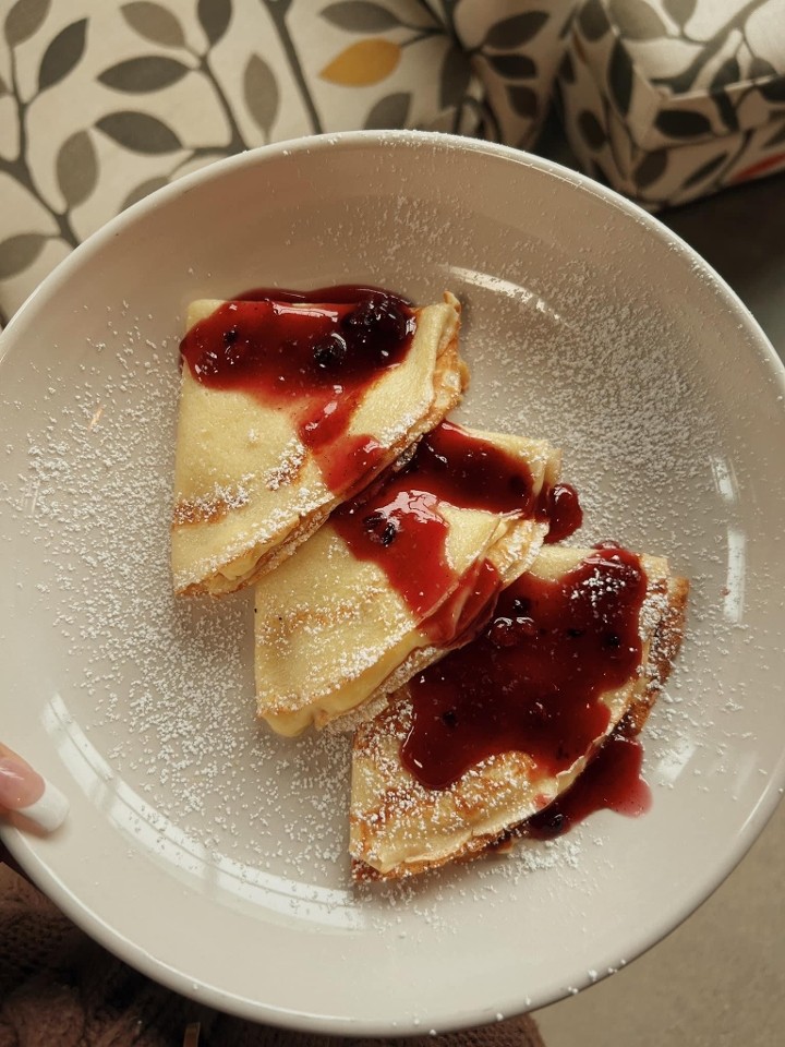 French Crepes - Berry Sauce