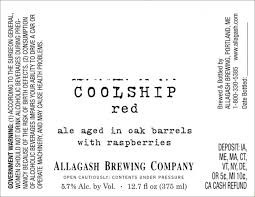 ALLAGASH COOLSHIP RED 2020 Wild Ale