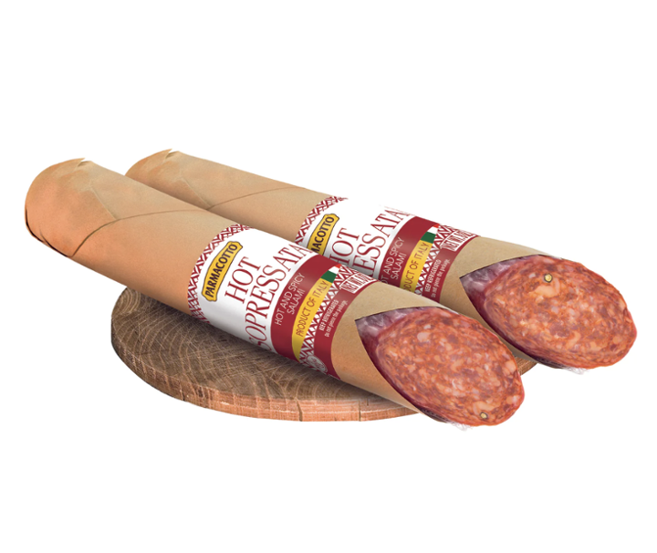 Parmacotto Hot Sopressata Chub 8oz