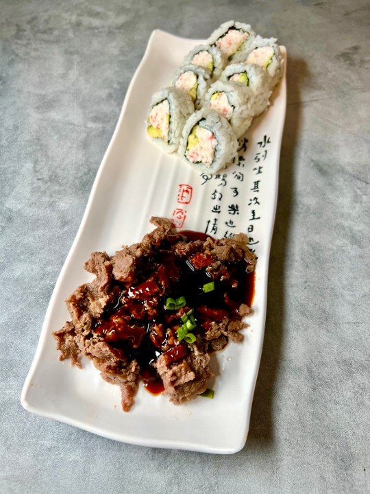 Cali with Beef Teriyaki