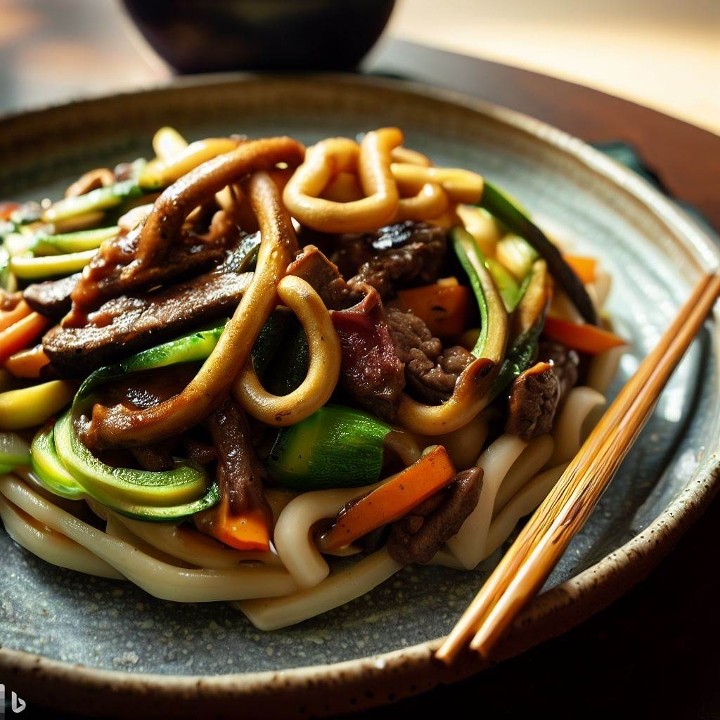 Beef Yaki Udon