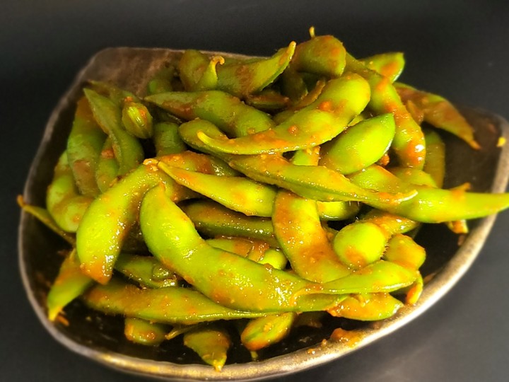 Spicy Garlic Edamame