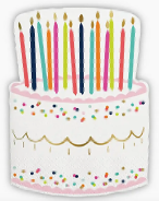 Birthday Cake Napkins, Pack of 20