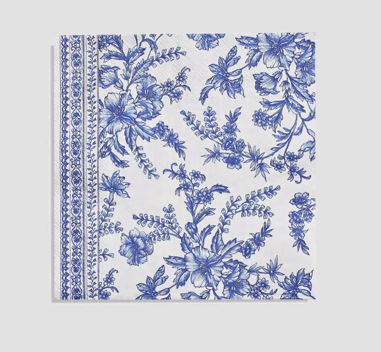 Large French Toile Paper Napkins