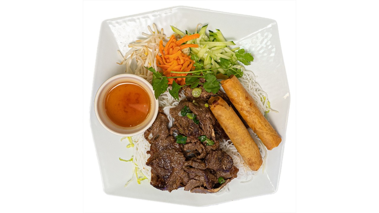 Grilled Meat & Egg Rolls Vermicelli