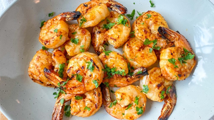 Grilled Shrimp w/ Rice