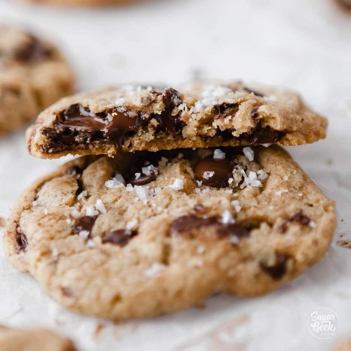 Homemade Sea Salt Chocolate Chip Cookie