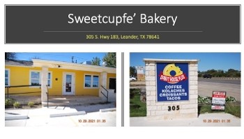 The Sweet Cupfe', LLC 305 S. HWY 183