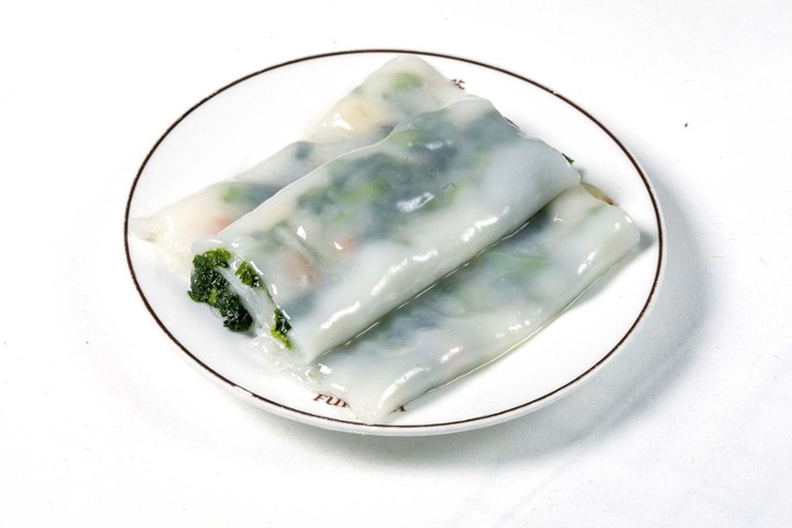 Vegetarian Rice Noodle Roll 豆苗腸粉