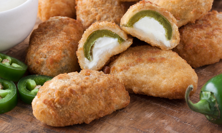 Cheddar Cheese Jalapeno Poppers (6)