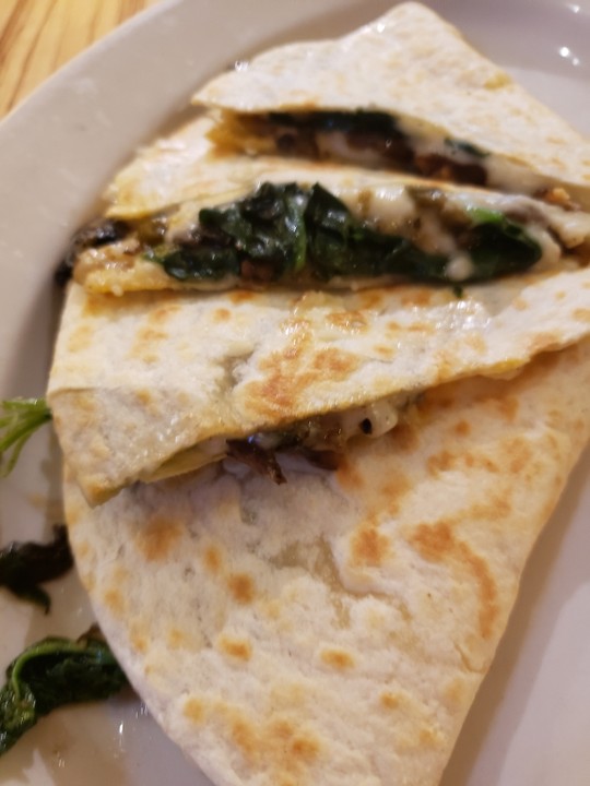 Mushroom & Spinach Quesadilla