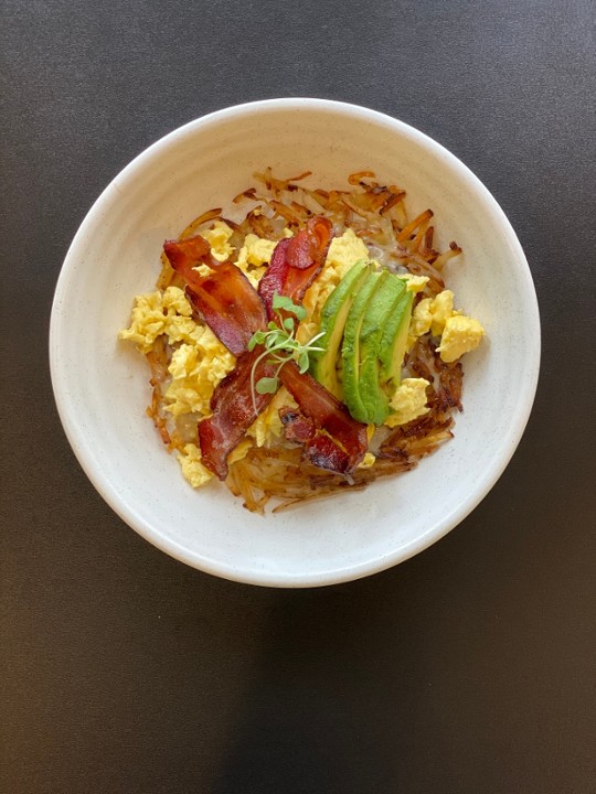 Avocado, Bacon & Cheese Bowl