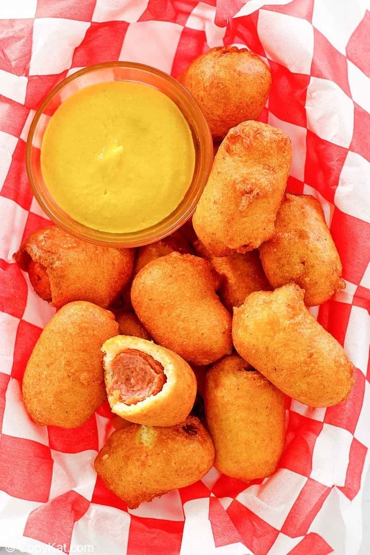 Hot Dog Nuggets w/ Honey Mustard