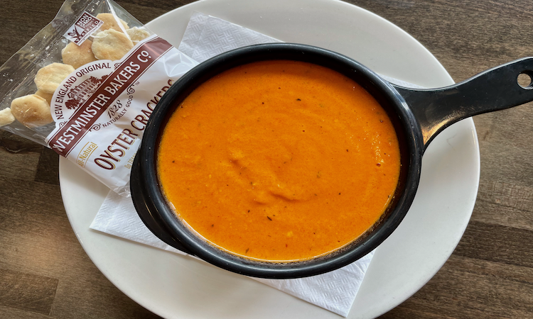 Roasted Red Pepper w/Smoked Gouda Soup (VEG)