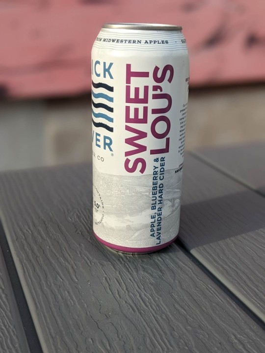 Brick River Sweet Lou's Cider, 16oz Can