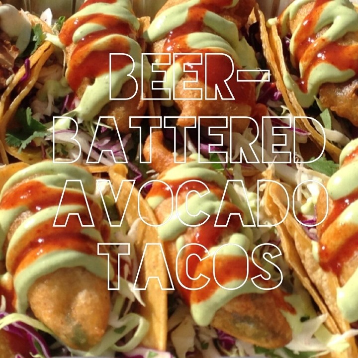 Beer Battered Avocado Taco Tray (10 Tacos)