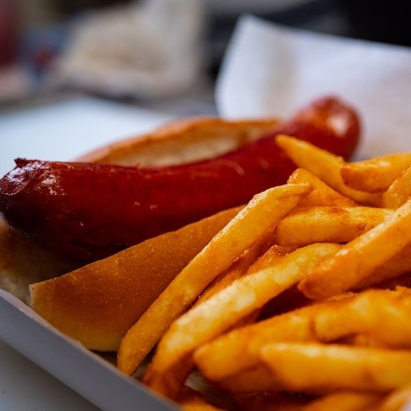 Hot Dog with Fries