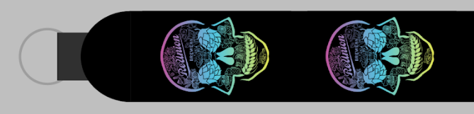 RAINBOW SKULL KEYCHAIN