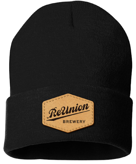 LEATHER PATCH BEANIE
