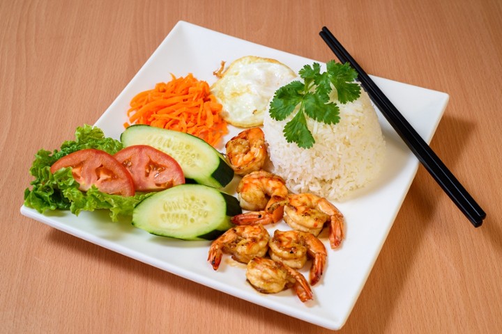 Grilled Shrimp White Rice