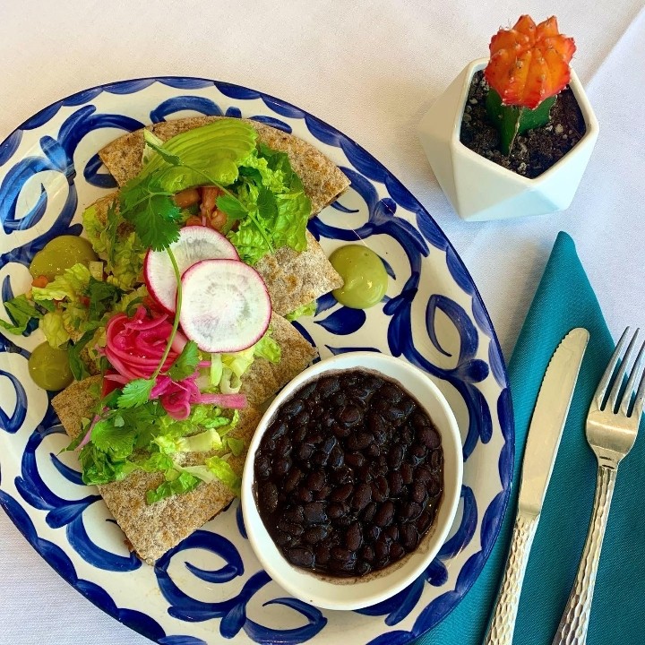 VEGAN MUSHROOM & CHORIZO QUESADILLA