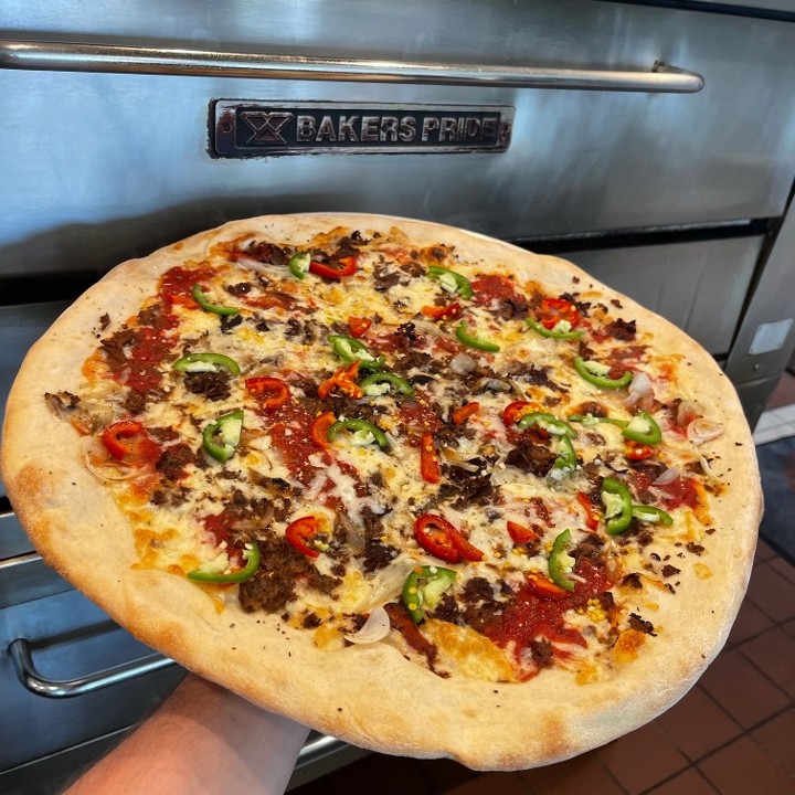 Medium Steak Pizza 14"