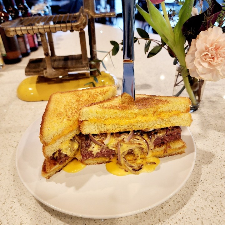 Grilled Cheese Burger Stack