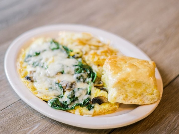 Spinach Mushroom Omelette