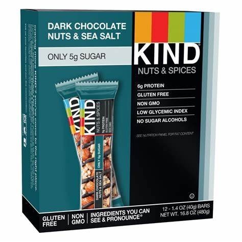 Kind Bar Dark Chocolate, Nuts, and Sea Salt