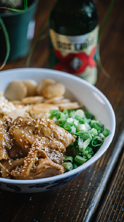 GRANDMA'S CHICKEN ADOBO RICE BOWL