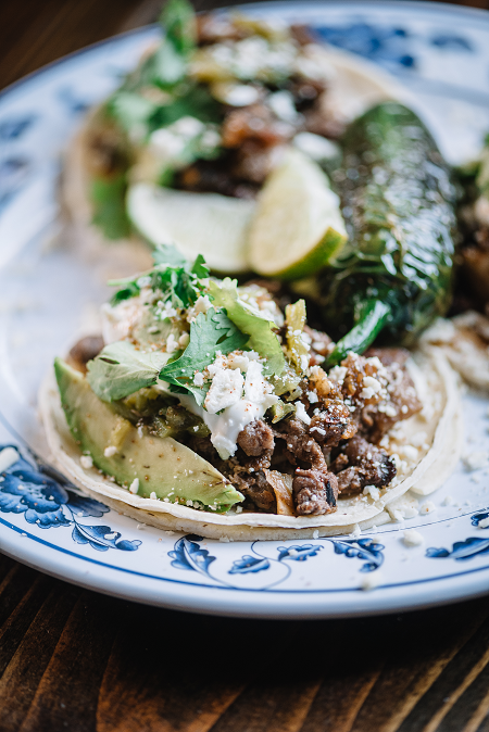 BAJA BEEF TACOS PLATE