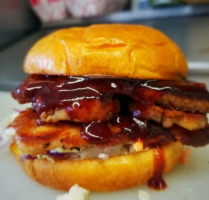 Pork Belly Sandwich & Seasoned Fries