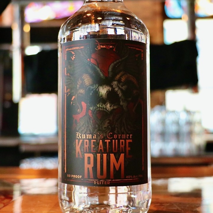 Kreature Rum Bottle