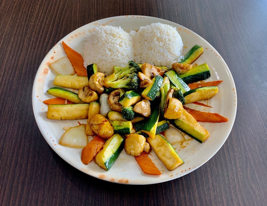 Hibachi Mixed Vegetables (white rice)