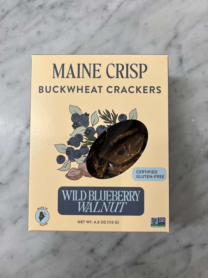 Maine Crisp Wild Blueberry & Walnut Crackers