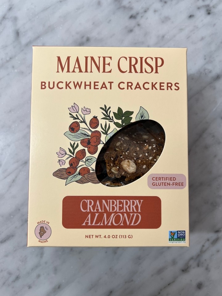 Maine Crisp Cranberry & Almond Crackers