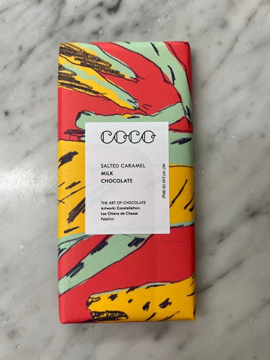 COCO Salted Caramel Milk Chocolate Bar