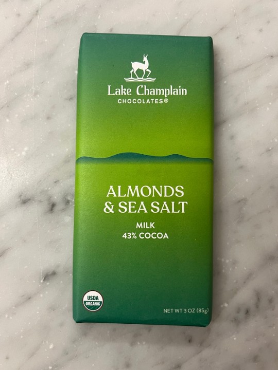 Lake Champlain Almonds & Sea Salt Milk Chocolate Bar