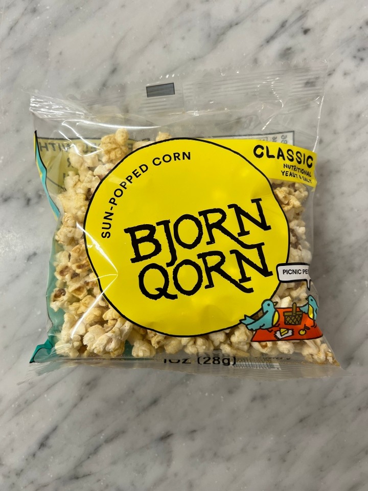 BjornQorn Classic Popcorn (1 oz)